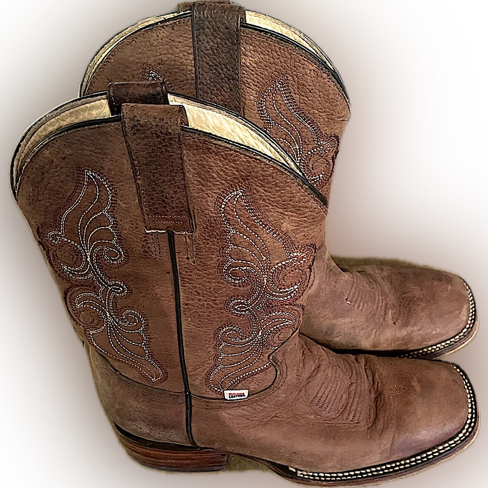 Rockin Leather Cowgirl Boots